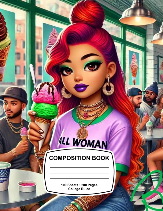 personalized composition notebook