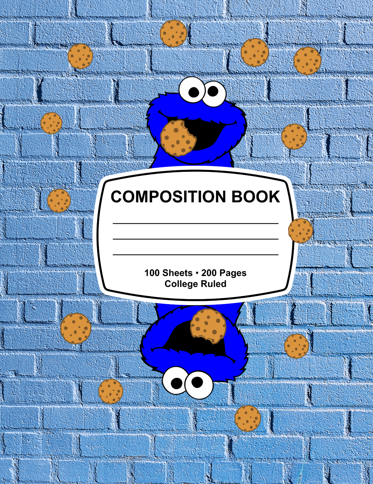 Cookie Monster Composition Notebook