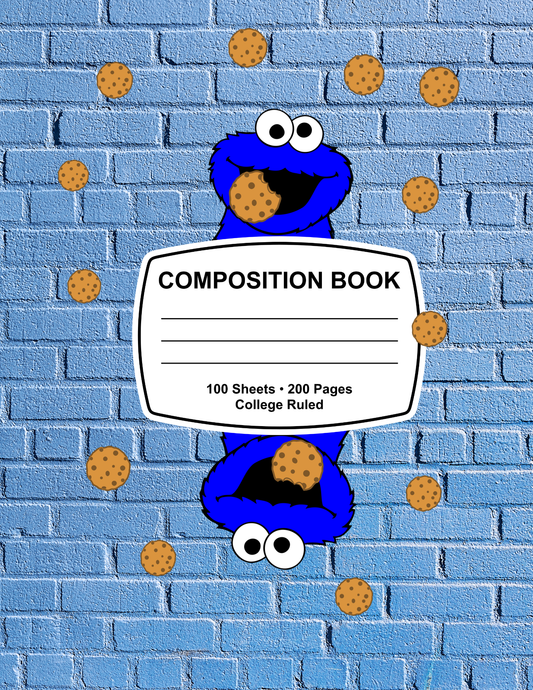 Cookie Monster Composition Notebook