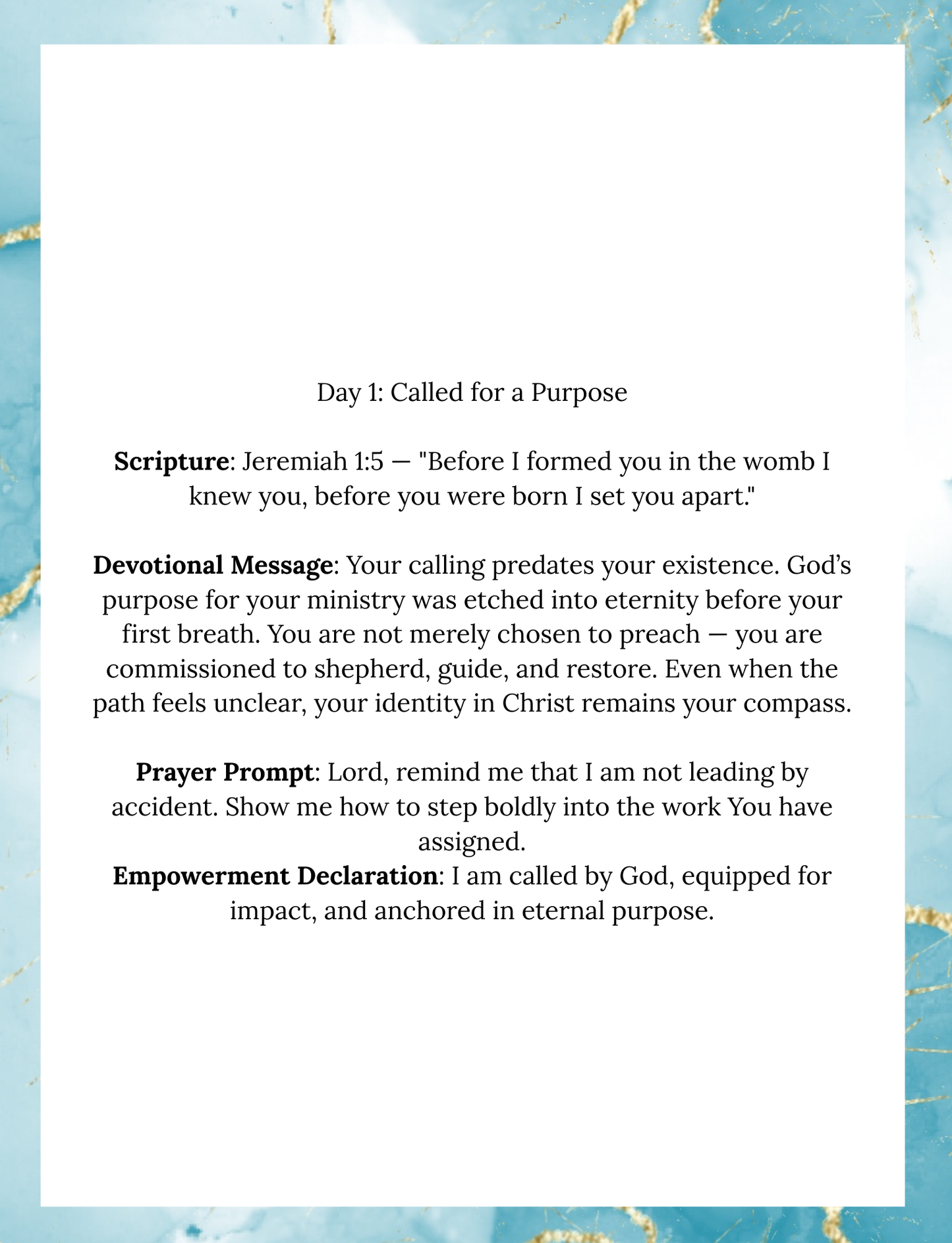 Pastor's Devotional Journal