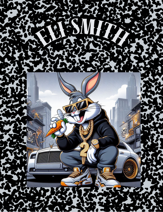 Custom Notebook Bugz Bunny