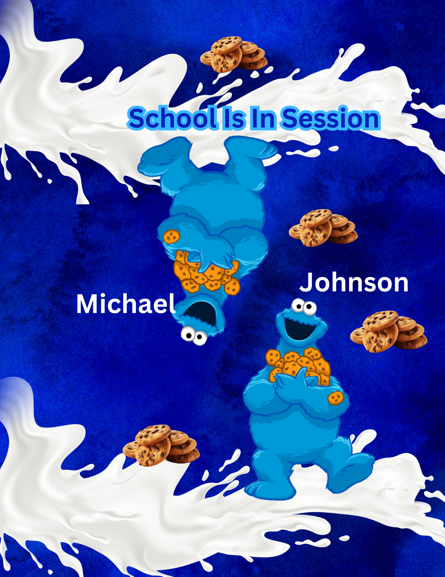 Cookie Monster Schoo's in session Composition Notebook